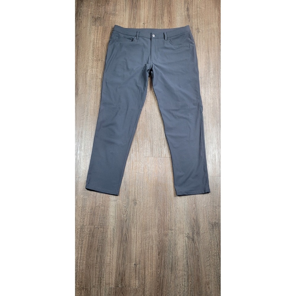 Lululemon ABC Pants Mens 36 Obsidian Gray Classic Fit 5Pocket Warpstreme Stretch